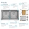 Elkay 18 Ga Workstation SS 31-1/2" x 18-1/2" x 9" Equal Dbl Bwl Undermt Sink and Faucet Kit w/ Aqua Divide ECTRUA31169TFCW - alternate 3